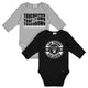 2-Pack Baby Boys Las Vegas Raiders Long Sleeve Bodysuit Set-Gerber Childrenswear Wholesale