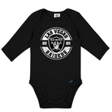2-Pack Baby Boys Las Vegas Raiders Long Sleeve Bodysuit Set-Gerber Childrenswear Wholesale