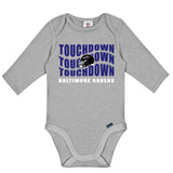 2-Pack Baby Boys Baltimore Ravens Long Sleeve Bodysuit Set-Gerber Childrenswear Wholesale