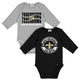 2-Pack Baby Boys New Orleans Saints Long Sleeve Bodysuit Set-Gerber Childrenswear Wholesale