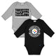 2-Pack Baby Boys Pittsburgh Steelers Long Sleeve Bodysuit Set-Gerber Childrenswear Wholesale