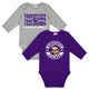 2-Pack Baby Boys Minnesota Vikings Long Sleeve Bodysuit Set-Gerber Childrenswear Wholesale