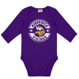 2-Pack Baby Boys Minnesota Vikings Long Sleeve Bodysuit Set-Gerber Childrenswear Wholesale