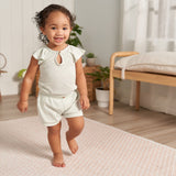 2-Pack Baby Girls Green Lily Bodysuit and Shorts Set-Gerber Childrenswear Wholesale