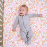 2-Pack Baby Girls Retro Floral Crib Sheet-Gerber Childrenswear Wholesale