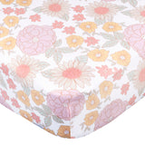 2-Pack Baby Girls Retro Floral Crib Sheet-Gerber Childrenswear Wholesale
