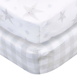 2-Pack Baby Neutral Celestial Crib Sheet-Gerber Childrenswear Wholesale