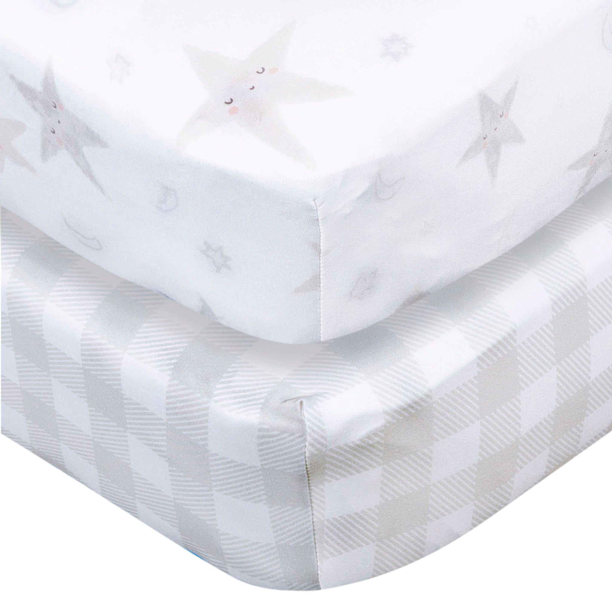 2-Pack Baby Neutral Celestial Crib Sheet-Gerber Childrenswear Wholesale
