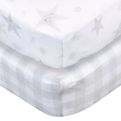 2-Pack Baby Neutral Celestial Crib Sheet-Gerber Childrenswear Wholesale