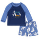 2-Piece Baby & Toddler Boys Blue Birds Rashguard & Trunks Set-Gerber Childrenswear Wholesale