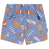 2-Piece Baby & Toddler Boys Blue Surfboard T-Shirt and Shorts Set-Gerber Childrenswear Wholesale