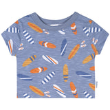 2-Piece Baby & Toddler Boys Blue Surfboard T-Shirt and Shorts Set-Gerber Childrenswear Wholesale