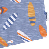 2-Piece Baby & Toddler Boys Blue Surfboard T-Shirt and Shorts Set-Gerber Childrenswear Wholesale