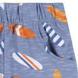 2-Piece Baby & Toddler Boys Blue Surfboard T-Shirt and Shorts Set-Gerber Childrenswear Wholesale