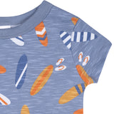 2-Piece Baby & Toddler Boys Blue Surfboard T-Shirt and Shorts Set-Gerber Childrenswear Wholesale