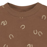 2-Piece Baby & Toddler Boys Brown Horseshoe Fleece Outfit Set-Gerber Childrenswear Wholesale