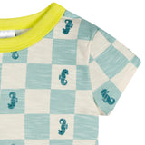 2-Piece Baby & Toddler Boys Green Seahorse T-Shirt and Shorts Set-Gerber Childrenswear Wholesale