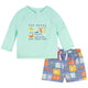 2-Piece Baby & Toddler Boys Green Stamps Rashguard & Trunks Set-Gerber Childrenswear Wholesale