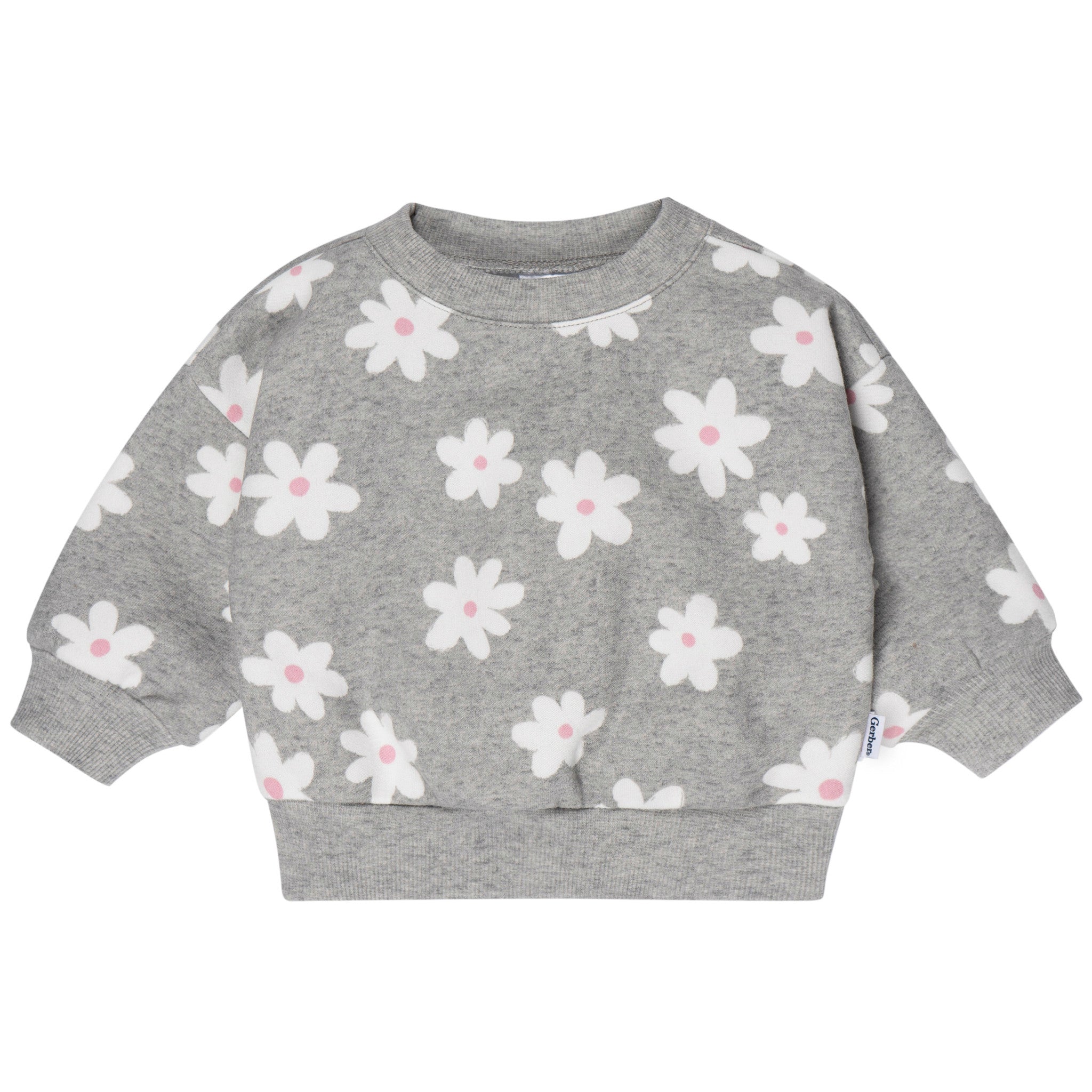 2-Piece Baby & Toddler Girls Big Daisies Fleece Outfit Set-Gerber Childrenswear Wholesale