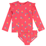 2-Piece Baby & Toddler Girls Pink Pineapple Rashguard and Bottoms-Gerber Childrenswear Wholesale