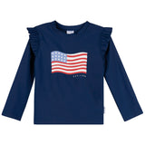 2-Piece Baby & Toddler Girls Usa Flag Rashguard and Bottoms-Gerber Childrenswear Wholesale