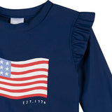 2-Piece Baby & Toddler Girls Usa Flag Rashguard and Bottoms-Gerber Childrenswear Wholesale