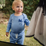 2-Piece Baby Boys Blue Bodysuit and Pant Set-Gerber Childrenswear Wholesale