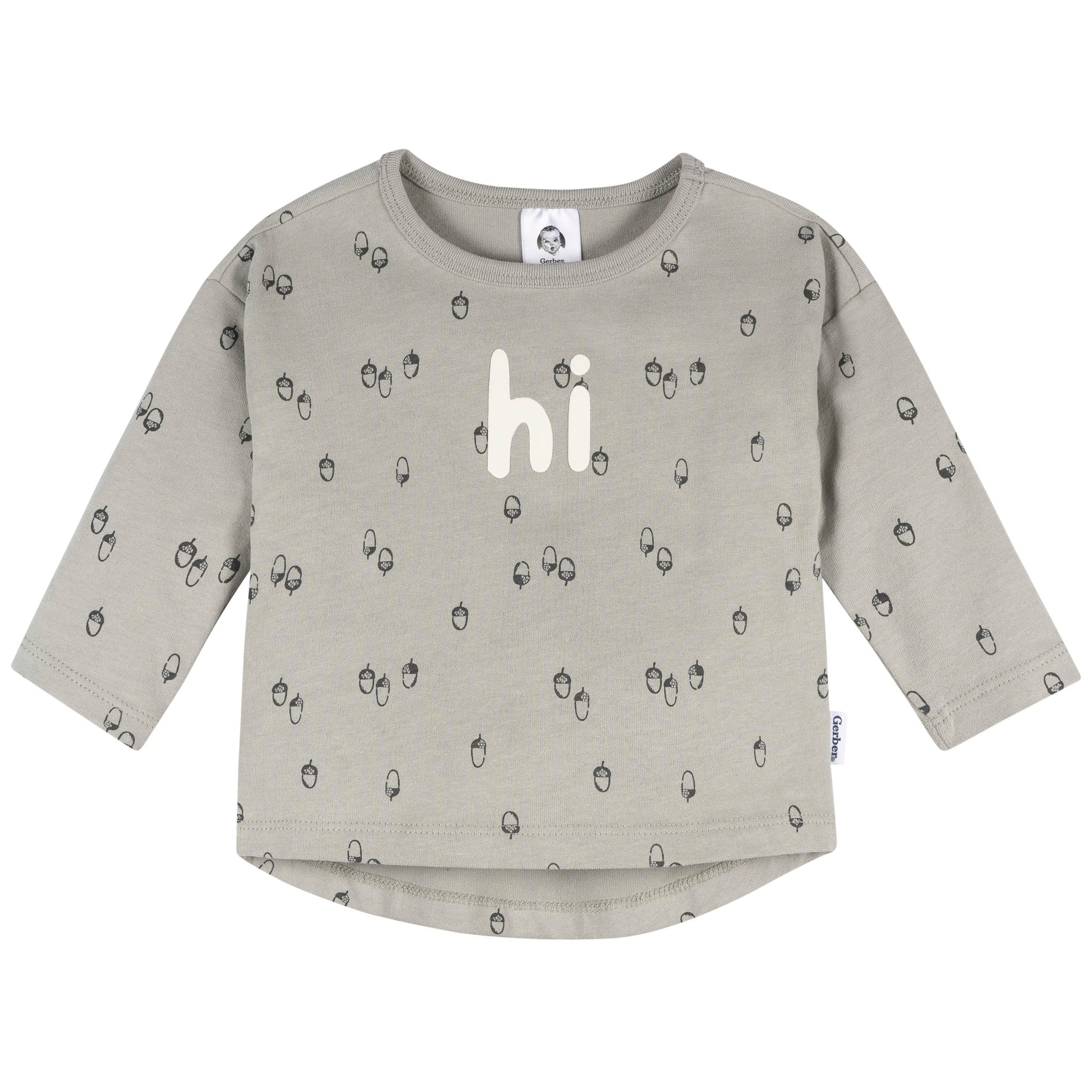 2-Piece Baby Boys Gray Arcon Top & Joggers-Gerber Childrenswear Wholesale