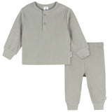 2-Piece Baby Boys Wrought Iron Top and Active Pant Set-Gerber Childrenswear Wholesale
