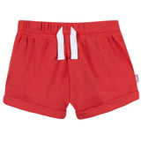 2-Piece Baby Boys Red Bodysuit & Shorts Set-Gerber Childrenswear Wholesale