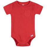 2-Piece Baby Boys Red Bodysuit & Shorts Set-Gerber Childrenswear Wholesale