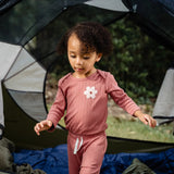 2-Piece Baby Girls Rose Bodysuit and Pant Set-Gerber Childrenswear Wholesale