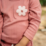 2-Piece Baby Girls Rose Bodysuit and Pant Set-Gerber Childrenswear Wholesale