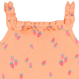2-Piece Baby Girls Strawberries Bodysuit & Shorts Set-Gerber Childrenswear Wholesale
