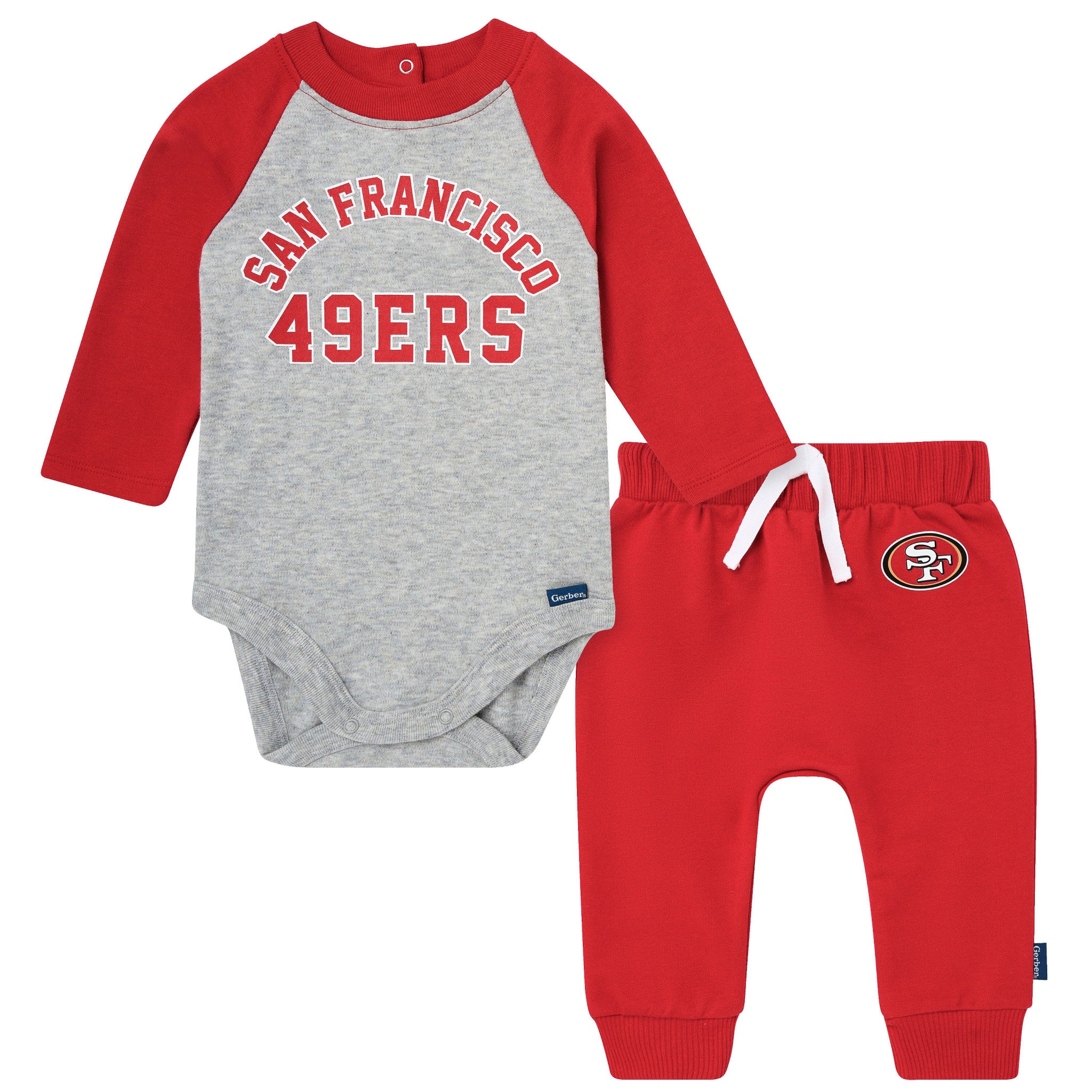2-Piece Baby Neutral 49ers Onesies® Bodysuit and Jogger Set-Gerber Childrenswear Wholesale