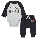 2-Piece Baby Neutral Cincinatti Bengals Bodysuit and Jogger Set-Gerber Childrenswear Wholesale