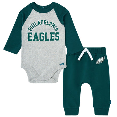 2-Piece Baby Neutral Philadelphia Eagles Bodysuit and Jogger Set-Gerber Childrenswear Wholesale