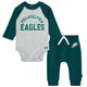 2-Piece Baby Neutral Philadelphia Eagles Bodysuit and Jogger Set-Gerber Childrenswear Wholesale