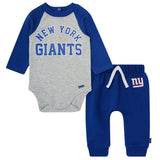2-Piece Baby Neutral New York Giants Bodysuit and Jogger Set-Gerber Childrenswear Wholesale