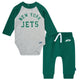 2-Piece Baby Neutral New York Jets Bodysuit and Jogger Set-Gerber Childrenswear Wholesale