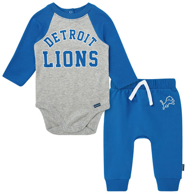 2-Piece Baby Neutral Detroit Lions Bodysuit and Jogger Set-Gerber Childrenswear Wholesale
