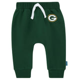 2-Piece Baby Neutral Green Bay Packers Bodysuit and Jogger Set-Gerber Childrenswear Wholesale