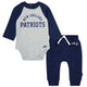 2-Piece Baby Neutral New England Patriots Bodysuit and Jogger Set-Gerber Childrenswear Wholesale