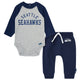 2-Piece Baby Neutral Seattle Seahawks Bodysuit and Jogger Set-Gerber Childrenswear Wholesale