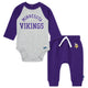 2-Piece Baby Neutral Minnesota Vikings Bodysuit and Jogger Set-Gerber Childrenswear Wholesale