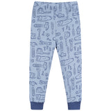 2-Piece Infant & Toddler Boys Blue Tools Cotton Pajama Set-Gerber Childrenswear Wholesale