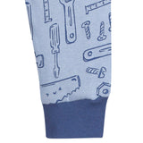 2-Piece Infant & Toddler Boys Blue Tools Cotton Pajama Set-Gerber Childrenswear Wholesale