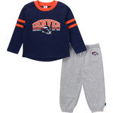 2-Piece Infant & Toddler Boys Denver Broncos Shirt and Sweatpant Set-Gerber Childrenswear Wholesale