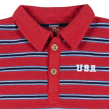 2-Piece Infant & Toddler Boys Red & Blue Polo Shirt and Shorts Set-Gerber Childrenswear Wholesale
