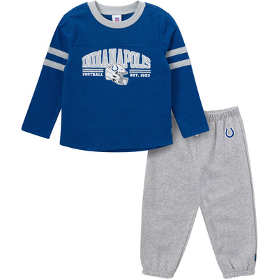 2-Piece Infant & Toddler Boys Indianapolis Colts Shirt and Sweatpant Set-Gerber Childrenswear Wholesale
